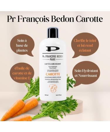 Kajal Pr. Francoise Bedon Carrot Milk Moisturising and Nourishing Lotion that Leaves Your Skin Soft Supple and Nourished - 16.9 Oz - Buy Online on GoSupps.com