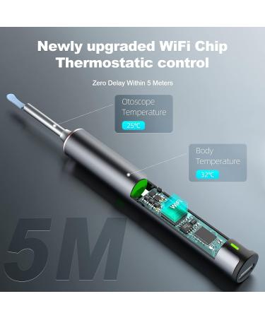 Nisheng Ear Wax Removal Tool with 6-Piece Ear Set & Nail Clippers - Ear Cleaner with 1080P HD Camera, 6 LED Lights - Earwax Removal Kit for iOS & Android - Buy Online on GoSupps.com