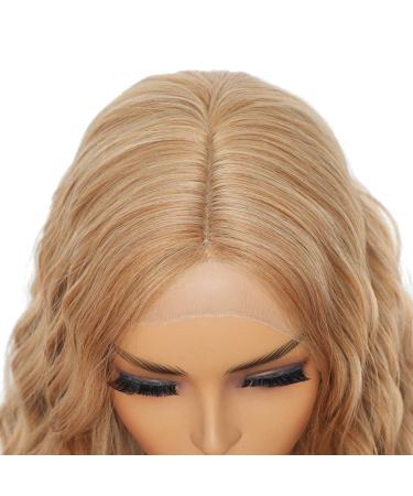 Sylhair 30 Long Curly Lace Front Wig for Women - Honeyblonde Synthetic Wavy Wig for Daily Use & Cosplay - Buy Online on GoSupps.com