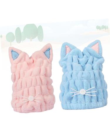 Housoutil 4 Pcs Thicken Shower Hair Drying Cap Fast Drying Cap Shower Cap Soft - Buy Online on GoSupps.com