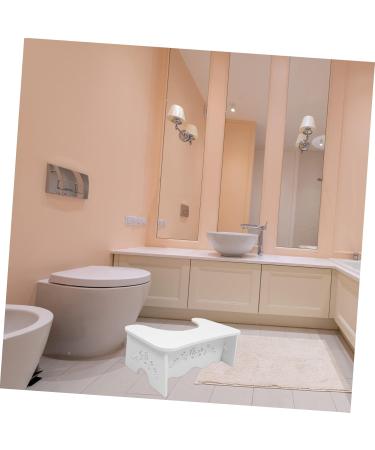 NOLITOY Children's Toilet Stool - Step Stool for Kids Bathroom Footstool Spa Booster Pad White - 47.5x27.5x17.5CM - Buy Online on GoSupps.com