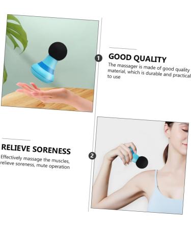 Gatuida Electric Handheld Mini Deep Muscle Massage Device - 1stk Fascia Massage Tool for Body Klein Hand & Back - Household Appliances - 11.5x7.5cm Blue - Buy Online on GoSupps.com