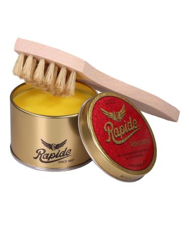 Leather grease Rapide leather cream 150ml with application brush for stressed leather - set from Langlauf Schuhbedarf (neutral)
