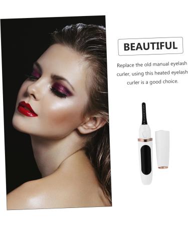 1 Set Eyelash Curler USB Lash Curling Comb Scissor Bumper Bridal Headband Hen Heated Eye Lash Curler Eyelash Holder Practical Eyelash Tool Curling Iron Electric Abs White 13.3X2.5X2CM - Buy Online on GoSupps.com