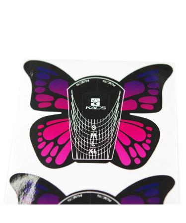 KADS 100pcs Big Butterfly Gel Nail Extension Forms - Self Adhesive for Acrylic Nails - Buy Online on GoSupps.com