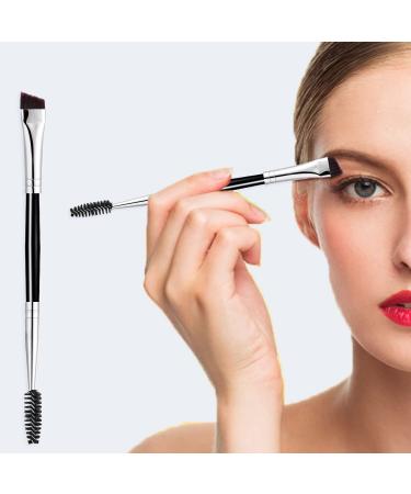 Eyebrow Brush, ELESDA Angled Eyebrow Brush and Comb Brow Brushes for Eyebrows Double-Ended Ultra Thin Multi Function Eye Brow Brush for Eye Makeup 1PCS