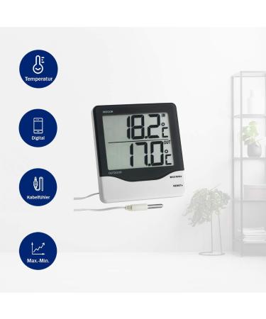 Buy TFA Dostmann Digital Thermometer - Indoor & Outdoor Large Display Maximum & Minimum Values | International Shipping Available - Buy Online on GoSupps.com