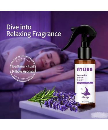 Lavender Pillow Spray with Essential Oil Sleep Aid Aromatherapy Mist for Bedding and Linens 100ml - Buy Online on GoSupps.com