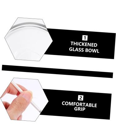 minkissy Beauty Fan Brush Lip Gloss Applicator Makeup Applicators Glass Bowl Set Mixing Bowl Cosmetic Spatula Acid Masks Applicator Mask Applicator Tools Facial Mask Brush Mask Tool Mix Mud - Buy Online on GoSupps.com