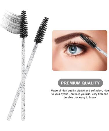 KELYDI 60 PCS Disposable Eyelash Brushes Eyebrow Castor Oil Brush Mascara Wands Cosmetic Makeup Tools (Black) - Buy Online on GoSupps.com