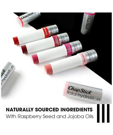 ChapStick Total Hydration Moisture + Tinted Lip Balm Tube - 0.12 Oz - Flaunt it Fuchsia - Buy Online on GoSupps.com