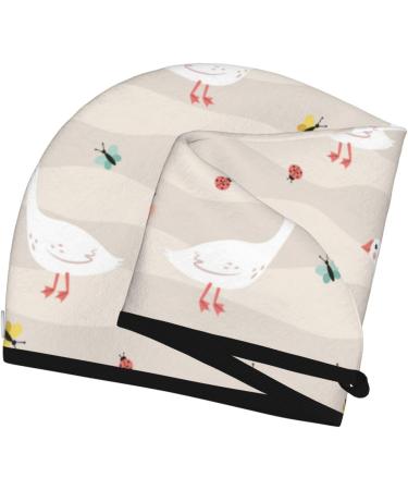 Funny Goose1 Microfiber Hair Towel | Super Absorbent Coral Velvet Wrap for Long Curly & Thick Hair - Quick Dry for Women - Buy Online on GoSupps.com