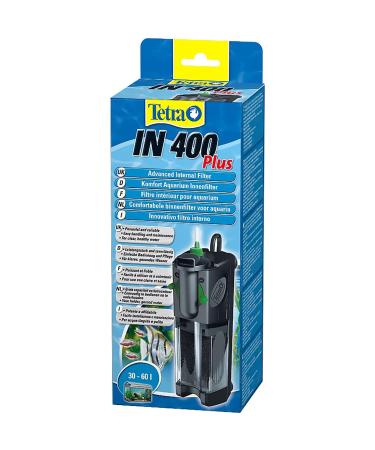 Tetra in 400 plus aquarium internal filter - filter for clear and healthy water mechanical biological and chemical filtering suitable for aquariums with 30 to 60 liters