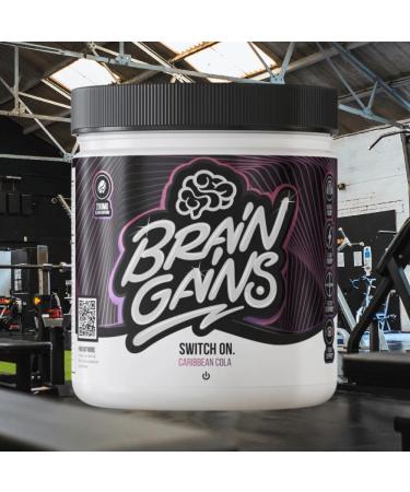 Buy Brain Gains Switch On (225g) - Original Caribbean Cola for Enhanced Focus | Fast International Shipping - Buy Online on GoSupps.com