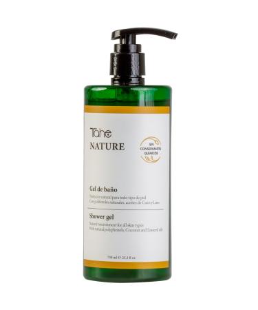 Tahe Tahe Nature Sulfate-Free Shower Gel with Natural Polyphenols and Coconut and Linseed Oils 750 ml