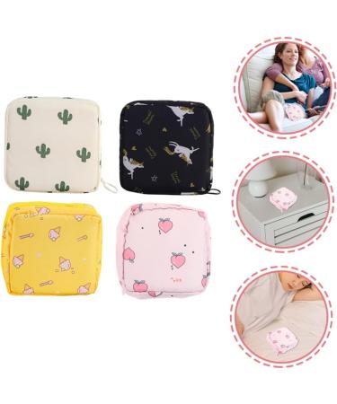 Frcolor 4-Piece Women's Portable Storage Bands & Period Bag - Tampon Holder & Binding Bag for Girls - Buy Online on GoSupps.com