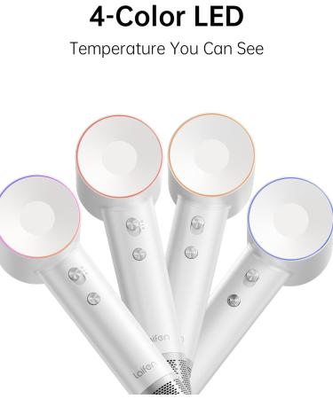 Laifen Hair Dryer with Diffuser for Curly Hair Blow Dryer with 110 000 RPM High-Speed Drying Brushless Motor 200M Ionic Hair Dryer for Travel & Home with Low Noise Thermo Control 2024 Upgraded (White) Matte White - Buy Online on GoSupps.com