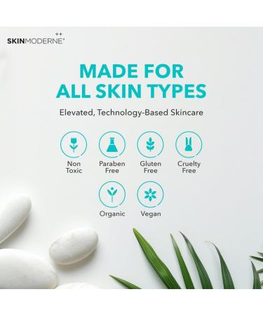 SKIN MODERNE++ Cleansing Gel - Vegan Face Cleanser for Sensitive & Dry Skin | Nourishing Organic Superfood Extracts | 150ml - Buy Online on GoSupps.com