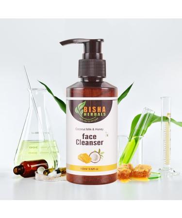 Coconut Milk & Honey Face Cleanser| Gentle Moisturizing and Revitalizing Skincare| With Rosemary Vitamin E and Organic Jojoba Oil| Natural ingredients| Paraben-free