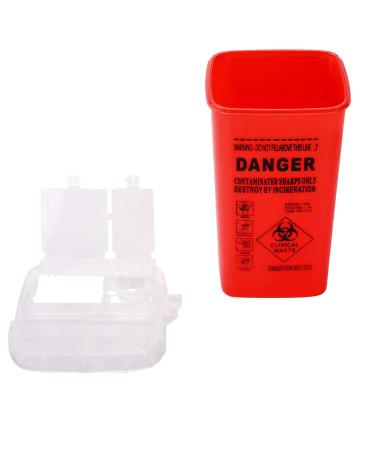 DOWEI Sharps Disposal Container 5 Pack - 1 Quart Biohazard Needle Disposal for Supplies - Buy Online on GoSupps.com