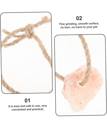 KITANDOVE 5pcs Salt for Licking Hanging Salt Licking Salt Small Pets Lick Salt Rope - Buy Online on GoSupps.com