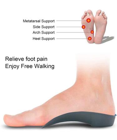 RooRuns 3/4 Length Orthotic Inserts for High Arch Support - Men's 5-6, Women's 6-7 - Buy Online on GoSupps.com