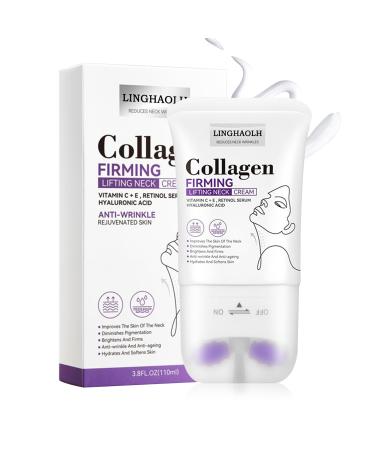 Collagen Neck Cream Moisturizing Neck Cream for Daily Skin Care Nourishing Neck Cream for Women Hydrating Skin Cream 3.8 Fl Oz