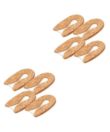 Healvian 4 Pairs Transparent Heel Pad Insoles for Overpronation Shoe Pads for Women Shoes Silicon Plantar Heel Cups Pads for Heels Half Accessories Man Women's Shoes