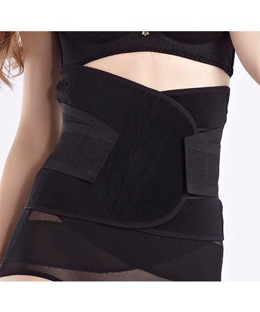 Waist Trimmer Belt-Postpartum Postnatal Recovery Support Girdle Belt Post Pregnancy After Birth Special Belly  Recovery Belly Abdomen Abdominal Binder Belly  Lost Weight Slimming Belt  Tummy Trimer Band  Black