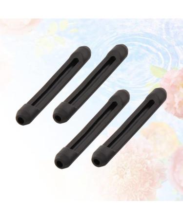 Gleavi Silicone Glasses Holder - 4 Pairs Non-Slip Ear Pads & Accessories for Sunglasses - Anti-Silicone Ear Clips - Black - Buy Online on GoSupps.com