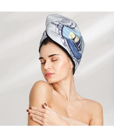 Not All Who Wander are Lost Microfiber Hair Towel - Soft Super Absorbent Coral Velvet Wrap for Long Curly & Thick Hair - Buy Online on GoSupps.com