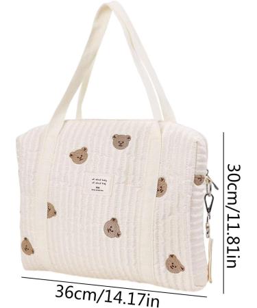Multifunctional Moxeupon Embroidery Baby Wrap Pocket | Large Capacity Cotton Travel Diaper Bag for Strollers - Buy Online on GoSupps.com