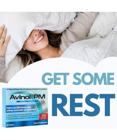 Avinol PM Extra Strength - Natural Sleep Supplement (30ct) - Buy Online on GoSupps.com