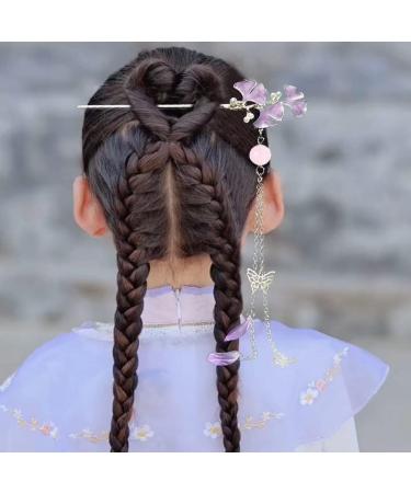 URFEDA Chinese Hair Stick Ginkgo Biloba Butterfly Hair Sticks Flowers Hair Clips Shiny Metal Hair Sticks Fashion Hair Stick Rhinestone Hair Chopsticks Vintage Hair Stick for Women and Girls - Buy Online on GoSupps.com