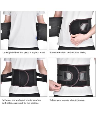 Lordosis Support Belt - Removable Upholstery Lower Back Orthopedic Waist Support for Herniated Disc - Unisex Black Lumbar Decompression Belt to Relieve Pain - Buy Online on GoSupps.com