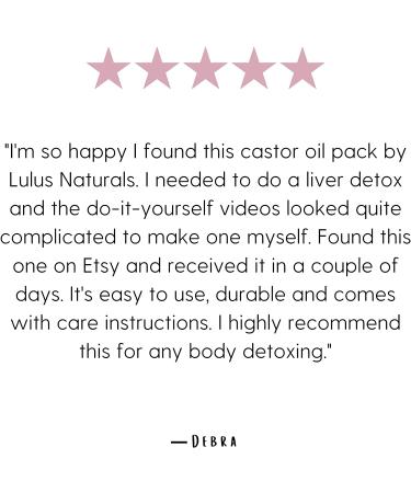 Lulus Naturals Castor Oil Pack Wrap for Liver Detox - Plush Organic Cotton Velour - Chemical-Free & Reusable - Buy Online on GoSupps.com