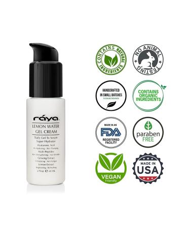 RAYA Lemon Water Gel Cream (308) | Moisturizing Anti-Aging Cream for Non-Problem Skin | Firms Skin, Reduces Wrinkles, and Improves Complexion - Buy Online on GoSupps.com