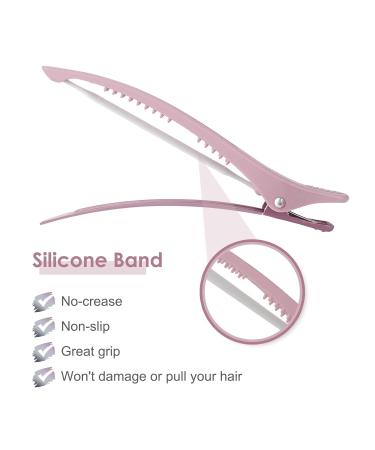 Shop Aimike 12 Morandi Hair Clips - No Trace Silicone Hairdresser Clamps for Thick & Thin Hair | Perfect for Styling & Cutting - Buy Online on GoSupps.com