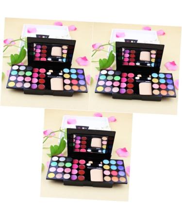 FOMIYES 3pcs 24 4 Pressed Eyeshadow Gloss Powder Blusher Liner Makeup Blush Lip mediumx3pcs As Shownx3pcs - Buy Online on GoSupps.com