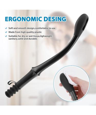 Globalstore Bottom Buddy: 15 Long Reach Comfort Wiper for Elderly & Disabled - Self Assist Butt Wiper for Men & Women - Black - Buy Online on GoSupps.com