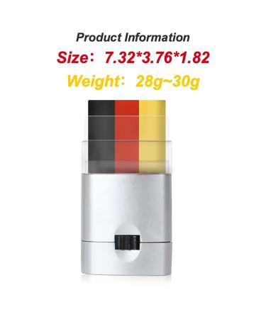 Football Fans Face & Body Makeup Paint - Easy to Clean Portable & Long-Lasting Cosmetics | One Size G - Buy Online on GoSupps.com