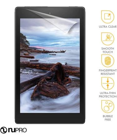 NuPro Clear Screen Protector for Amazon Fire HD 8 Tablet (7th/8th Gen - 2017/2018) (2-Pack) | Premium Protection - Buy Online on GoSupps.com