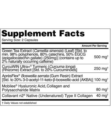 Collagen Repair Joint Support Supplement - Enhance Joint Mobility & Comfort | Type 2 Collagen Turmeric & More (60 Capsules - Buy Online on GoSupps.com