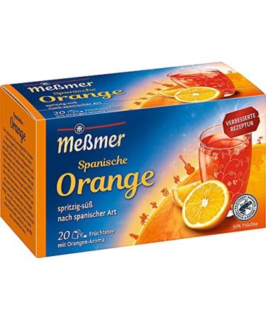 Meßmer Country Tea | Spanish Orange | 20 tea bags | Gluten-free | Lactose-free | Vegan 20 tea bags Spanish Orange
