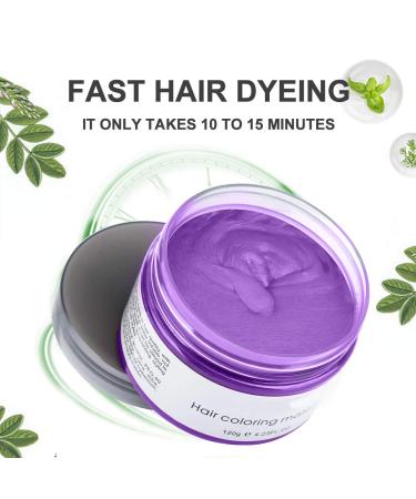 Acosexy Purple Temporary Hair Color Wax for Kids - Disposable Natural Hair Dye Pomade for Instant Hairstyle - Great for Party, Cosplay, Masquerade - Buy Online on GoSupps.com