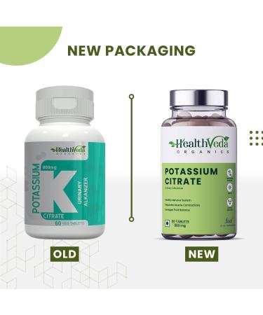 Nutranix DKM Organics Potassium Citrate 800mg - 60 Veg Tablets - Supports Nerve, Muscle, Joint, and Bone Health - Helps Manage Electrolyte Balance - for Men & Women - Buy Online on GoSupps.com