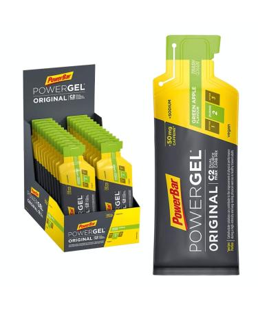 Powerbar - Powergel Original - Green Apple - 24x41g - High Carb Energie Gel - C2Max - Sodium & 50mg Caffeine Green Apple 984 G (1 SPACE) - Buy Online on GoSupps.com