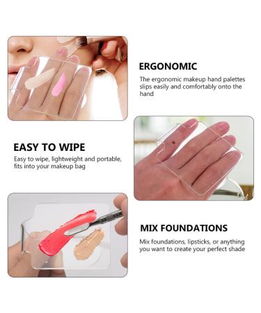 Ipetboom 6 Pcs Acrylic Palette Spatula Set - Professional Makeup Mixing & Scraping Tools for Eyeshadow & Manicure | Stainless Steel 12x8.5cm - Buy Online on GoSupps.com