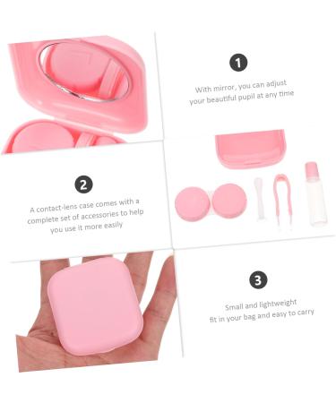 JECOMPRIS 4-Piece Contact Lens Accessories Set | Lens Soaking Container Solution Bottle Tweezers & Pencil | Durable PP Material for Safe Storage - Buy Online on GoSupps.com