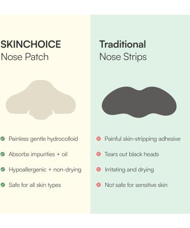 SKINCHOICE Pore Strips - Breakout Patch XL Hydrocolloid Nose Strips to Unclog and Shrink Pores Nose Patch Absorbs Oil Mighty Acne Pimple Spot Blackhead Remover Vegan (10 Count) 10 count (Pack of 1) - Buy Online on GoSupps.com